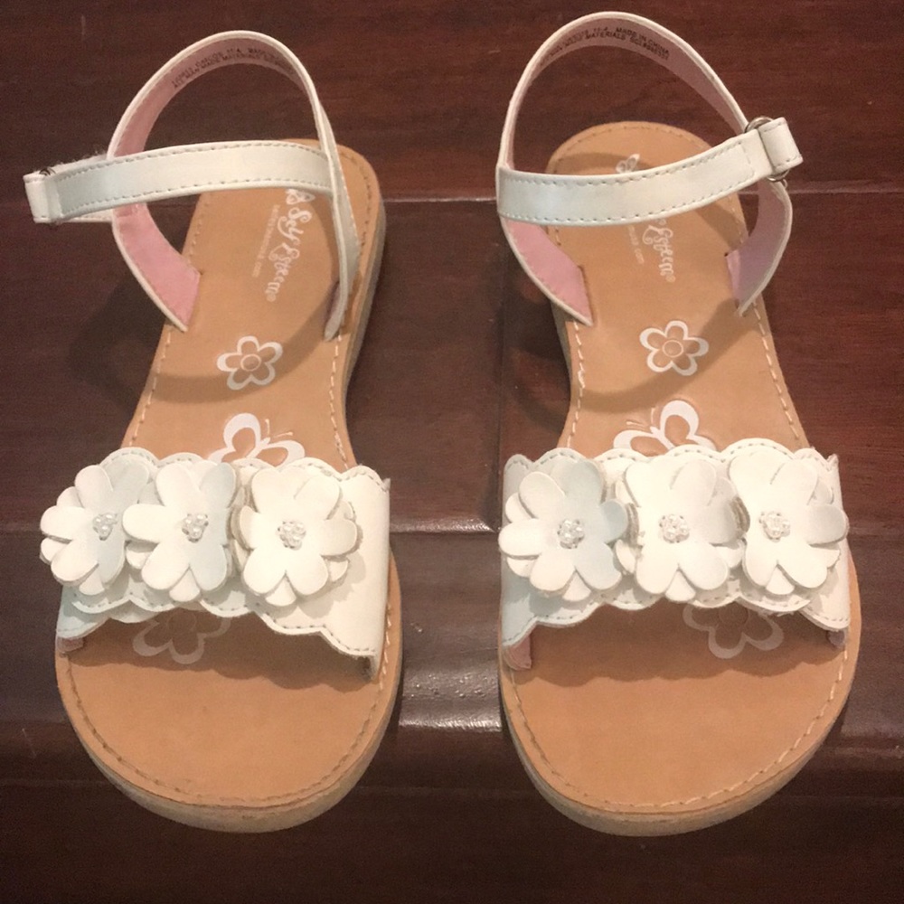 Girls with open toe sandals